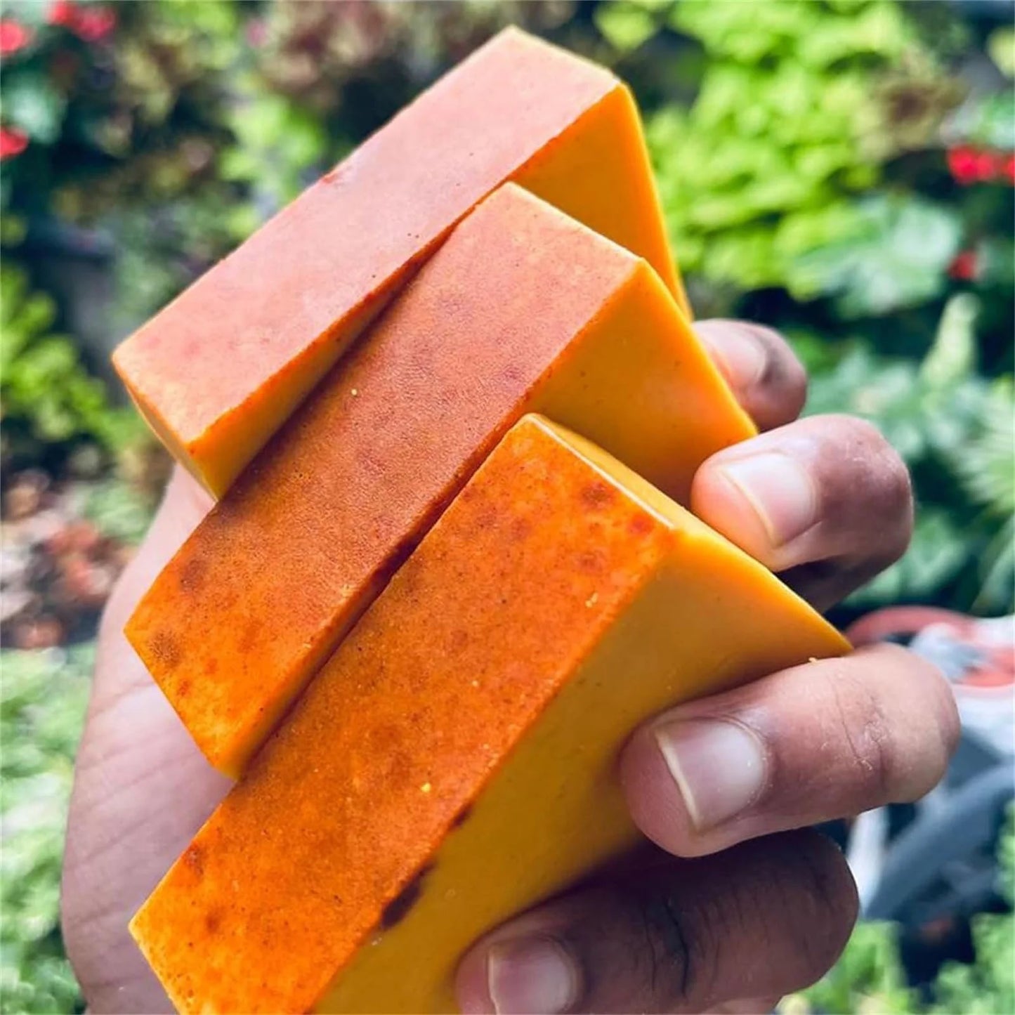 2PCS Turmeric Soap Bar, Organic Turmeric Soap for Dark Spots & Acne, for Hyperpigmentation, Smooth Skin, All Natural Turmeric Soap Bar, Deep Cleansing Turmeric Soap