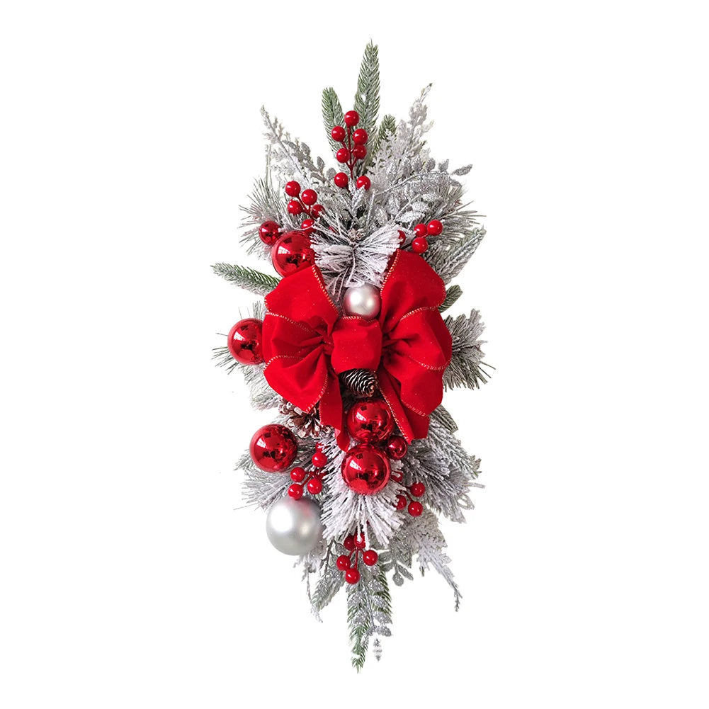 Christmas Wreath Garland - Festive Door Window Decoration